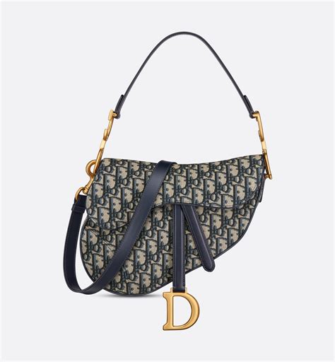 saddle bag with strap blue dior oblique jacquard|dior oblique saddle bag.